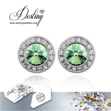 Destiny Jewellery Crystals From Swarovski Earrings New Round Earrings